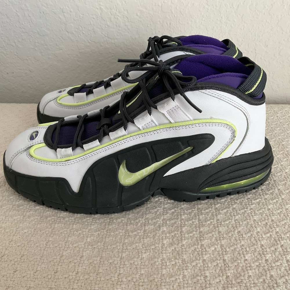 Nike Air Max Penny 1 Women's 7.5 White Black Green Purple FZ3546-100 GS 6Y